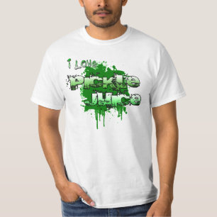Camiseta Eu amo o Splatter do suco da salmoura