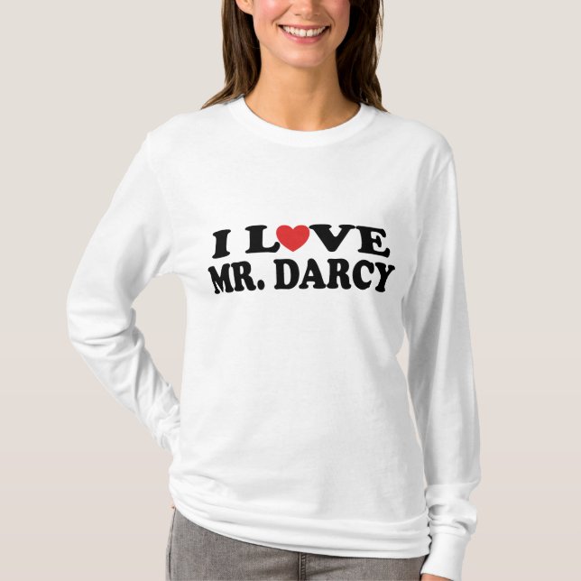 Camiseta Eu amo o Sr. Darcy (Frente)