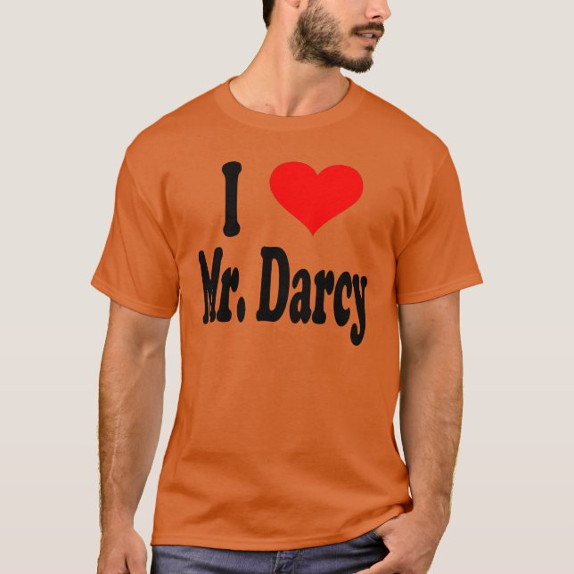 Camiseta Eu amo o Sr. Darcy engraçado (Frente)