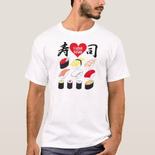 Camiseta Eu amo o sushi
