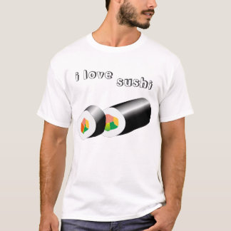 Camiseta eu amo o sushi