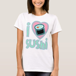 Camiseta Eu amo o sushi