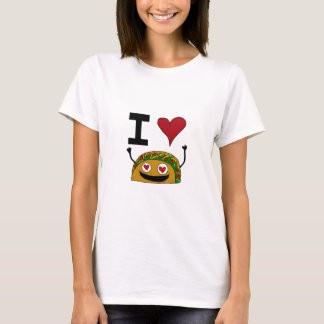 Camiseta Eu amo o T das mulheres do Taco
