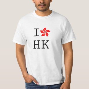 Camiseta Eu amo o T de Hong Kong
