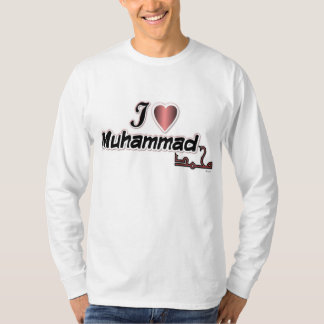 Camiseta Eu amo o T de Muhammad
