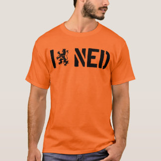 Camiseta Eu amo o T de NEDERLANDS