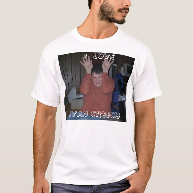 Camiseta Eu amo o T de Ryan Creech (Frente)