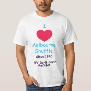 Camiseta Eu amo o T do baralhamento de Melbourne