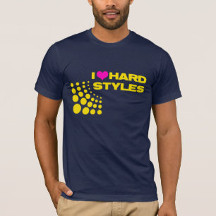 Camiseta Eu amo o T dos estilos do duro