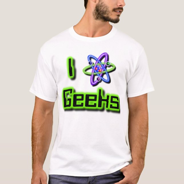 Camiseta Eu amo o T dos geeks (Frente)