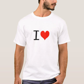 Camiseta Eu amo… o t-shirt