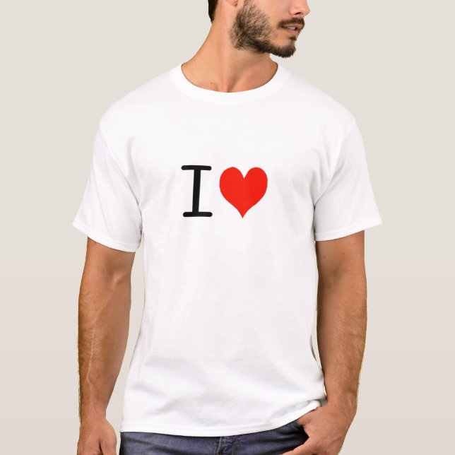 Camiseta Eu amo… o t-shirt (Frente)