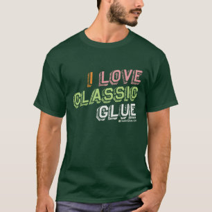 Camiseta Eu amo o t-shirt clássico da colagem v1