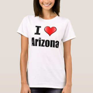 Camiseta Eu amo o t-shirt da arizona - mulheres