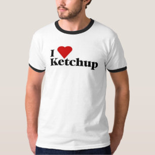 Camiseta Eu amo o t-shirt da ketchup