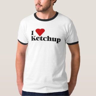 Camiseta Eu amo o t-shirt da ketchup