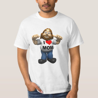 Camiseta eu amo o t-shirt da mamã