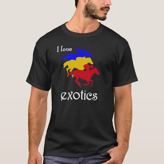 Camiseta Eu amo o t-shirt da obscuridade de Exotics (Frente)
