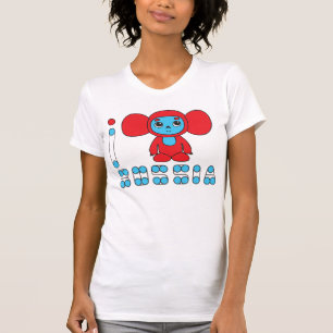 Camiseta EU AMO o t-shirt das mulheres de RÚSSIA