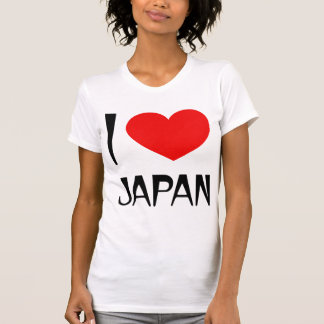Camiseta Eu amo o t-shirt das senhoras de Japão