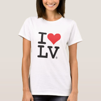 CAMISETA EU AMO O T-SHIRT DAS SENHORAS DE LV®