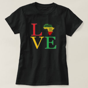 Camiseta Eu amo o t-shirt de África