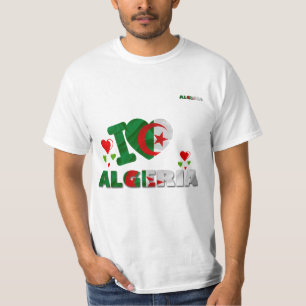 CAMISETA EU AMO O T-SHIRT DE ARGÉLIA
