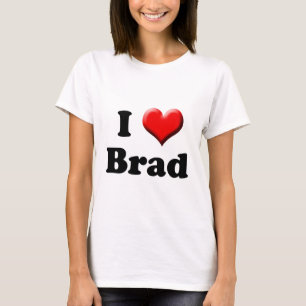 Camiseta Eu amo o t-shirt de Brad