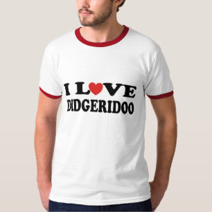 Camiseta Eu amo o t-shirt de Didgeridoo Didjeridu