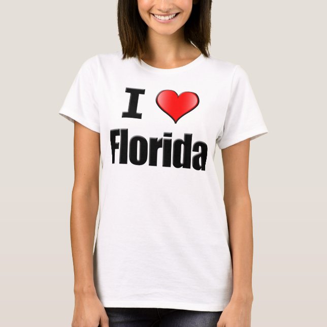 Camiseta Eu amo o t-shirt de Florida - mulheres (Frente)