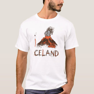 Camiseta EU AMO o t-shirt de ISLÂNDIA