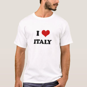 Camiseta Eu amo o t-shirt de Italia