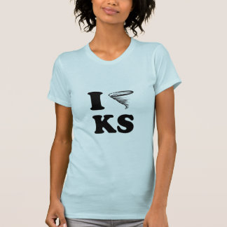 Camiseta Eu amo o t-shirt de Kansas