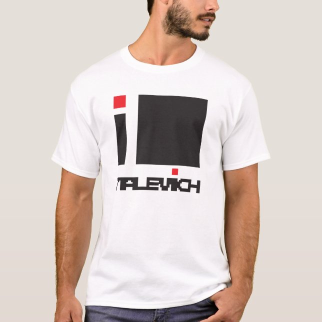 Camiseta EU AMO o t-shirt de KAZIMIR MALEVICH (Frente)