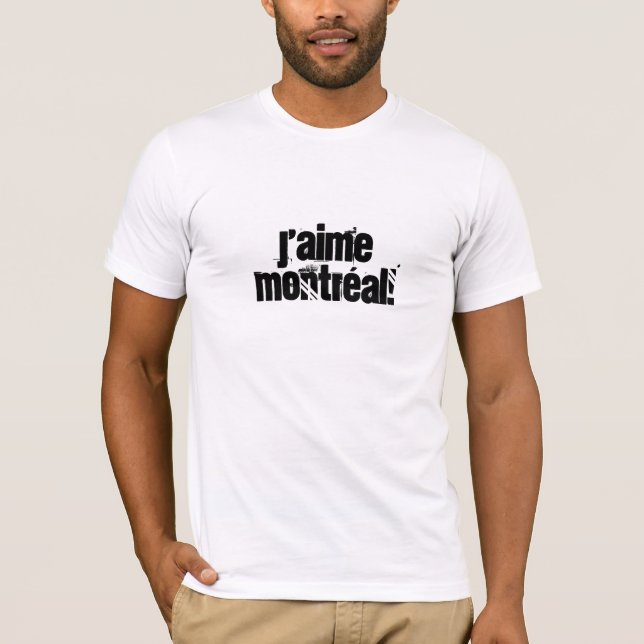Camiseta Eu amo o t-shirt de Montreal (Frente)