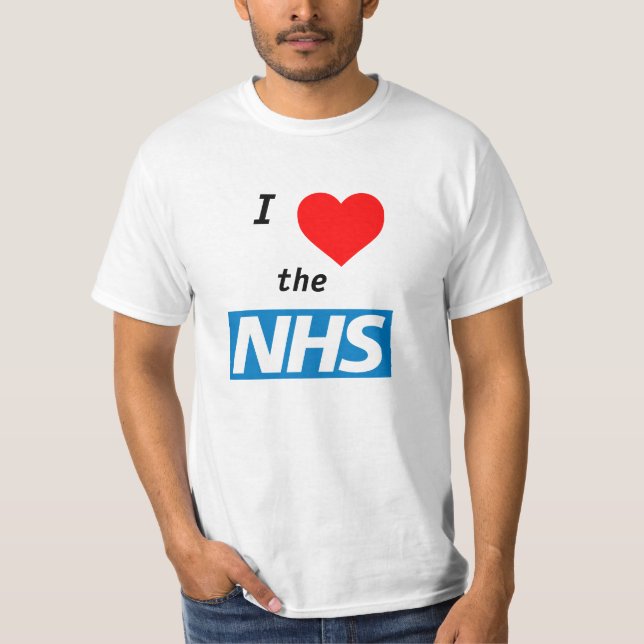 Camiseta Eu amo o t-shirt de NHS (Frente)