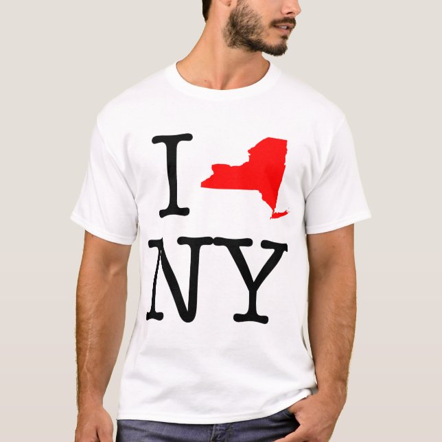 Camiseta Eu amo o t-shirt de NY New York (Frente)