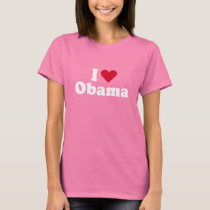 Camiseta Eu amo o t-shirt de Obama