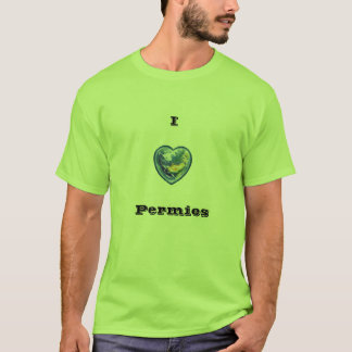 Camiseta Eu amo o t-shirt de Permies