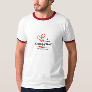 Camiseta Eu amo o t-shirt de Plumpy'Nut (os homens)