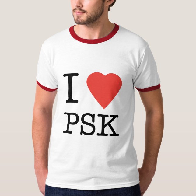 Camiseta Eu amo o t-shirt de PSK (Frente)