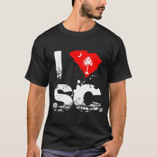 Camiseta Eu amo o t-shirt de South Carolina