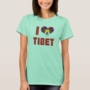 Camiseta Eu amo o t-shirt de Tibet