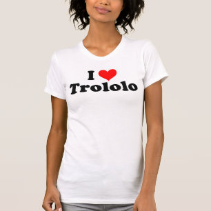 Camiseta Eu amo o t-shirt de Trololo