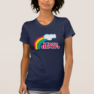 Camiseta Eu amo o t-shirt do anos 80