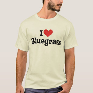 Camiseta Eu amo o t-shirt do Bluegrass