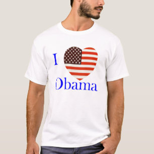 Camiseta Eu amo o t-shirt do costume de Obama