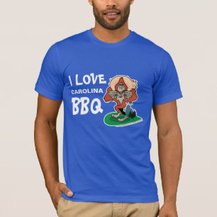 Camiseta Eu amo o t-shirt do costume de Sasquatch do