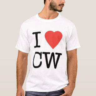 Camiseta Eu amo o t-shirt do CW