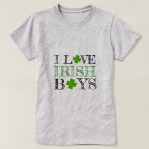 Camiseta Eu amo o t-shirt do dia de St Patrick irlandês do